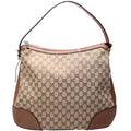 GG Canvas Bree Hobo Brown