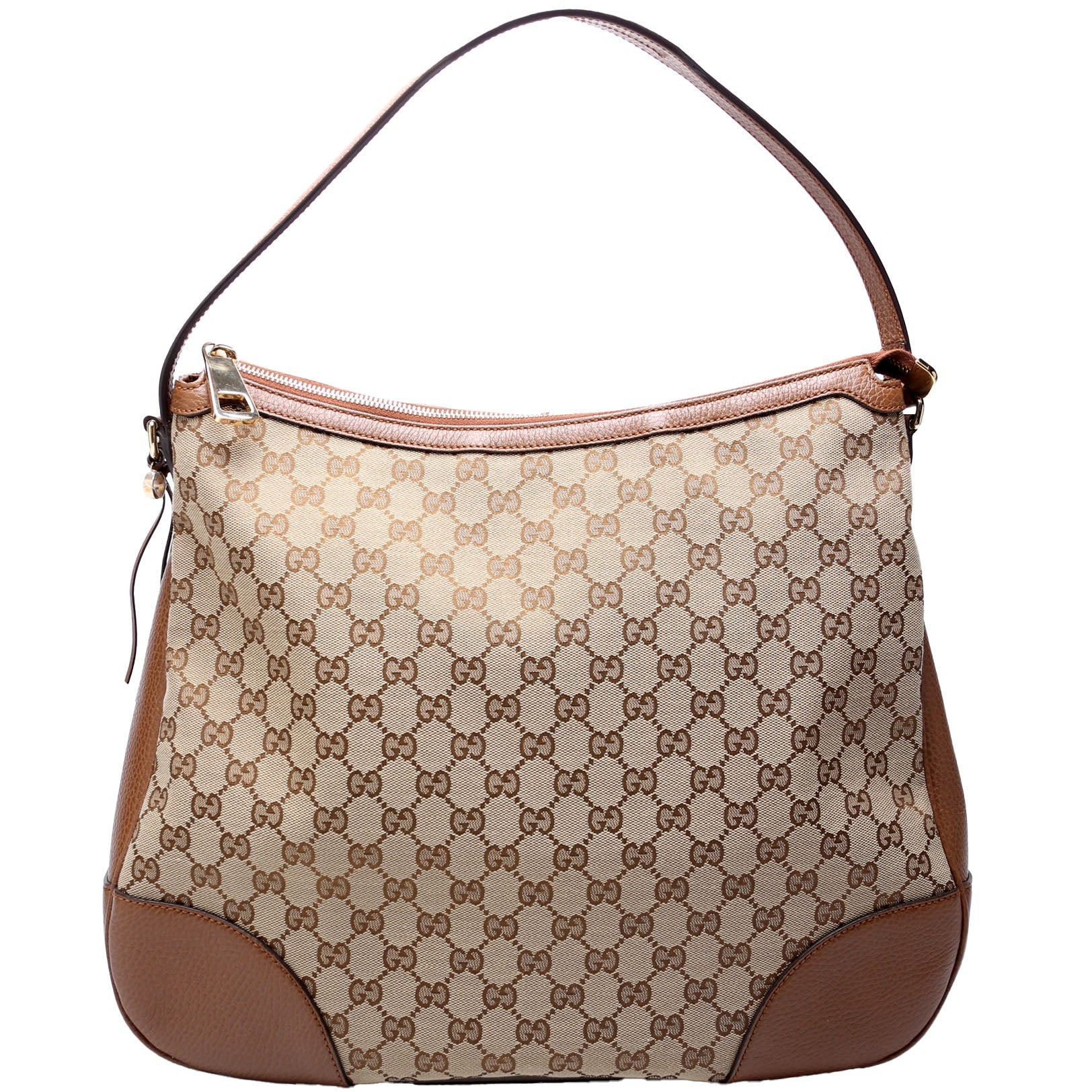 GG Canvas Bree Hobo Brown