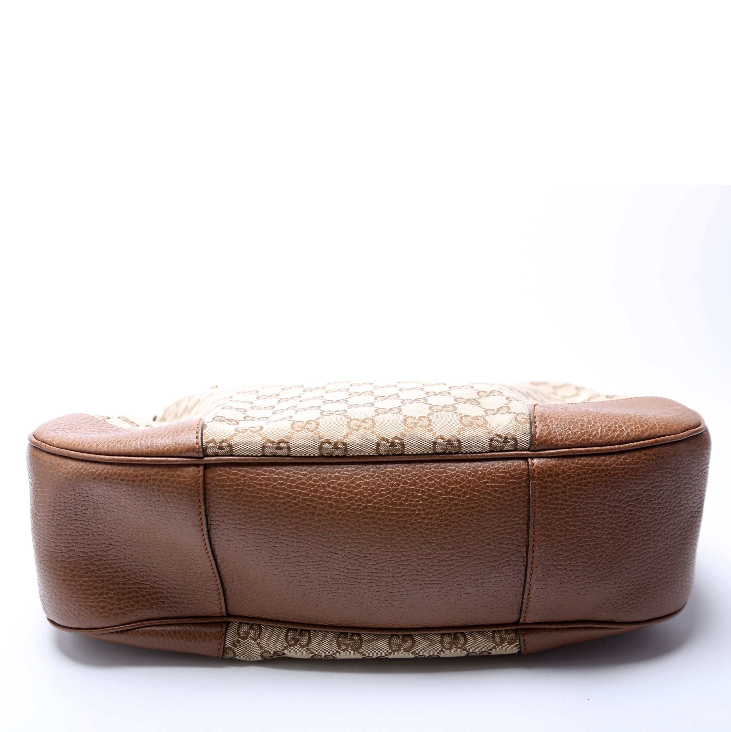 GG Canvas Bree Hobo Brown
