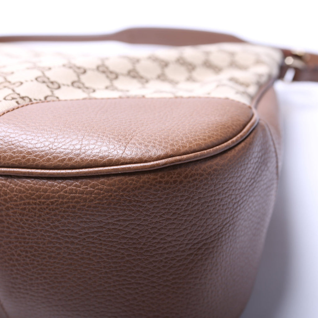 GG Canvas Bree Hobo Brown