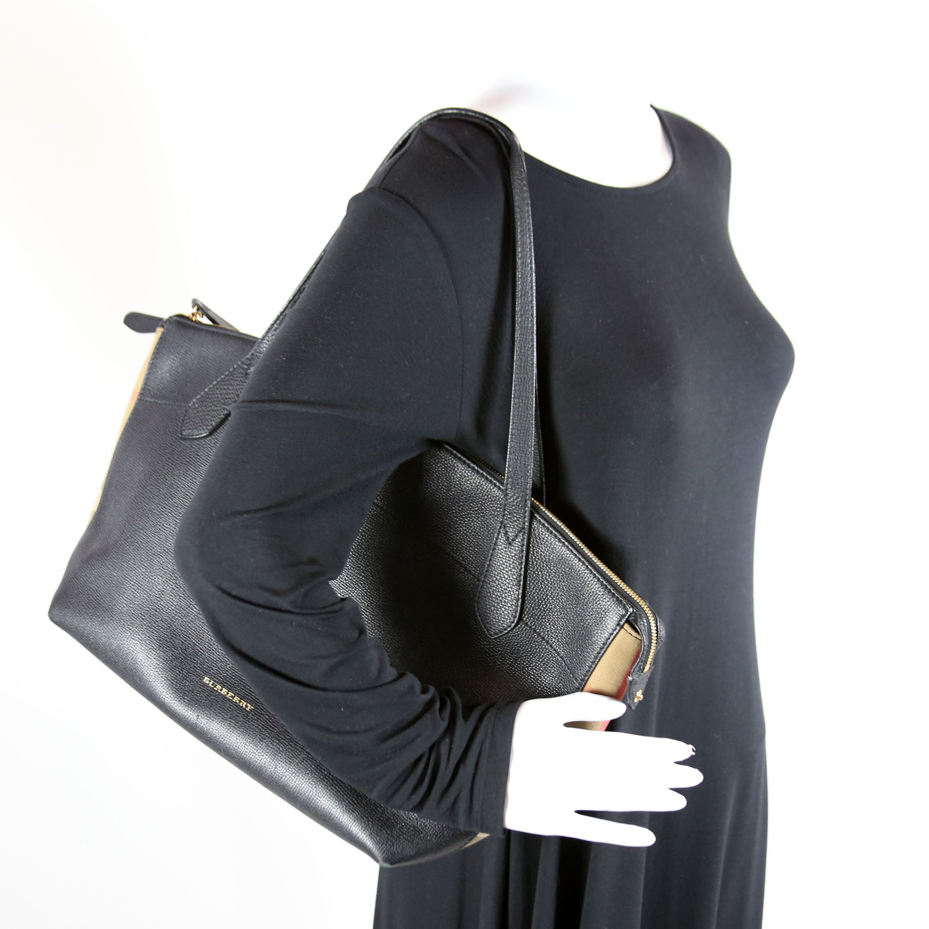 Debry Calfskin/Housecheck Welburn Medium Tote