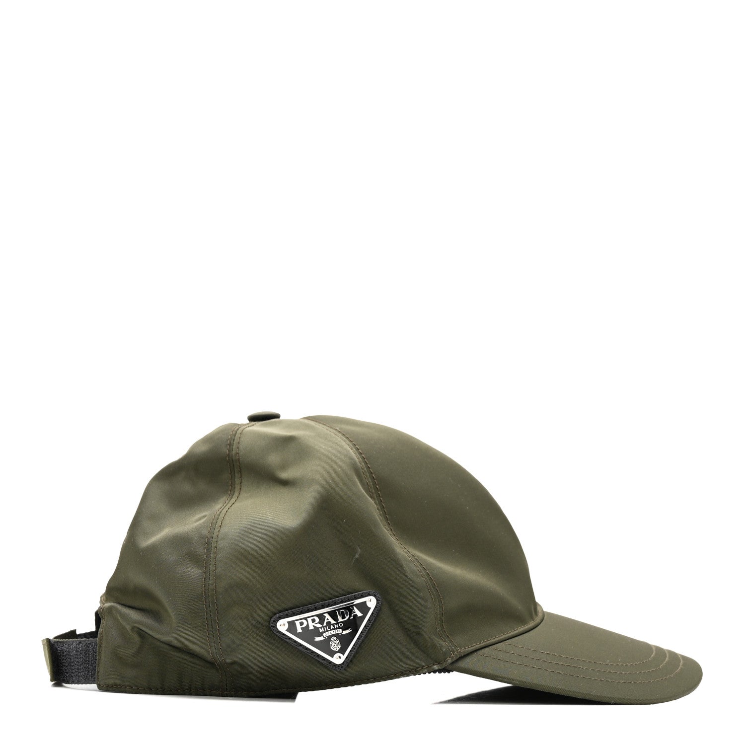 Prada Re-Nylon Mens Baseball Cap L Militare