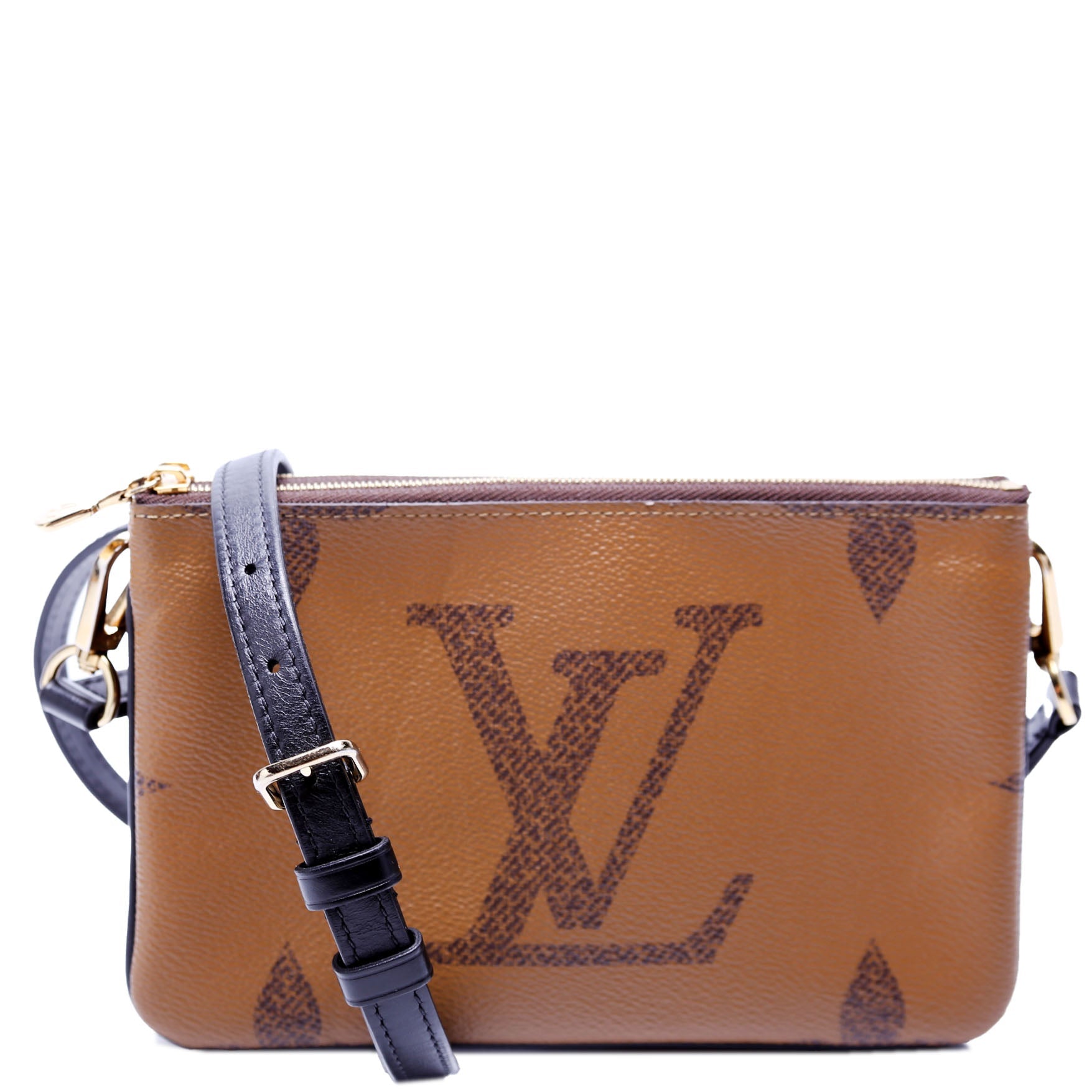 Double Zip Pochette Giant Reverse Monogram