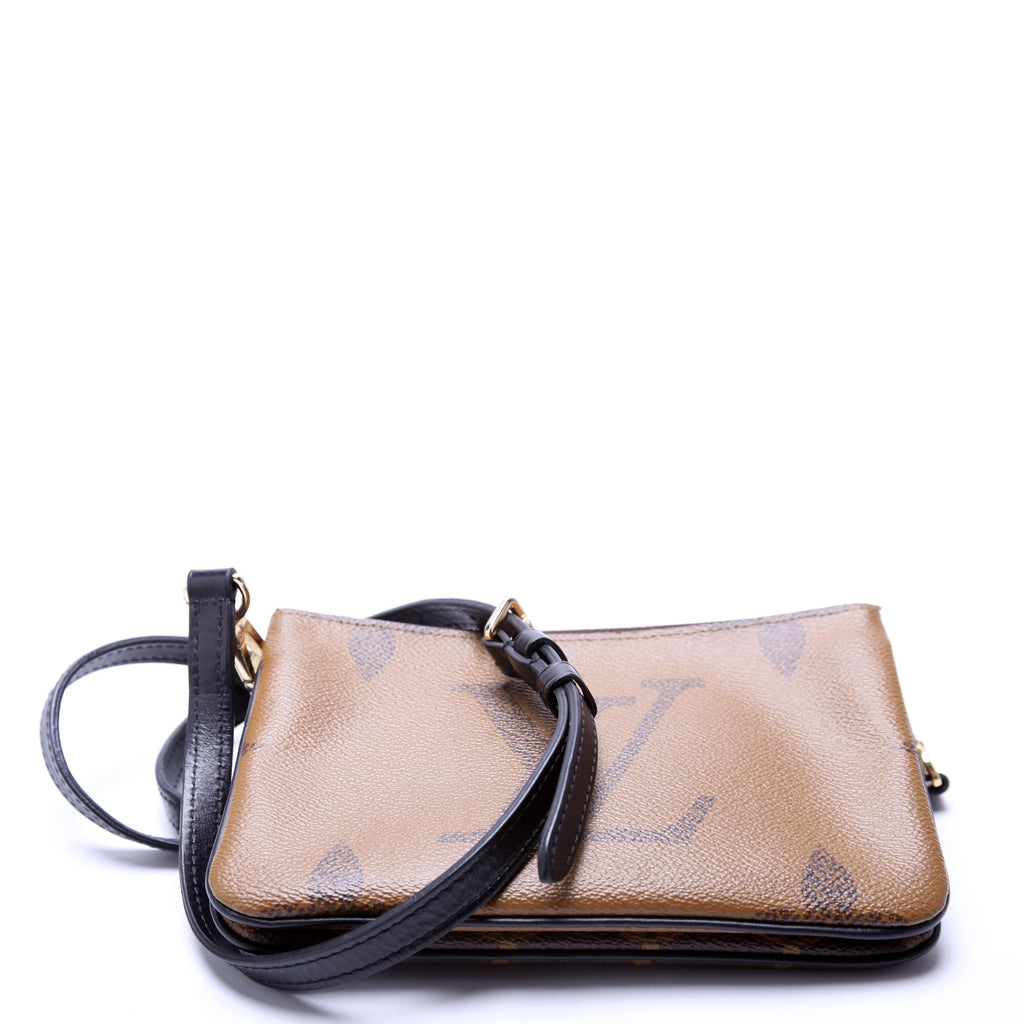 Double Zip Pochette Giant Reverse Monogram