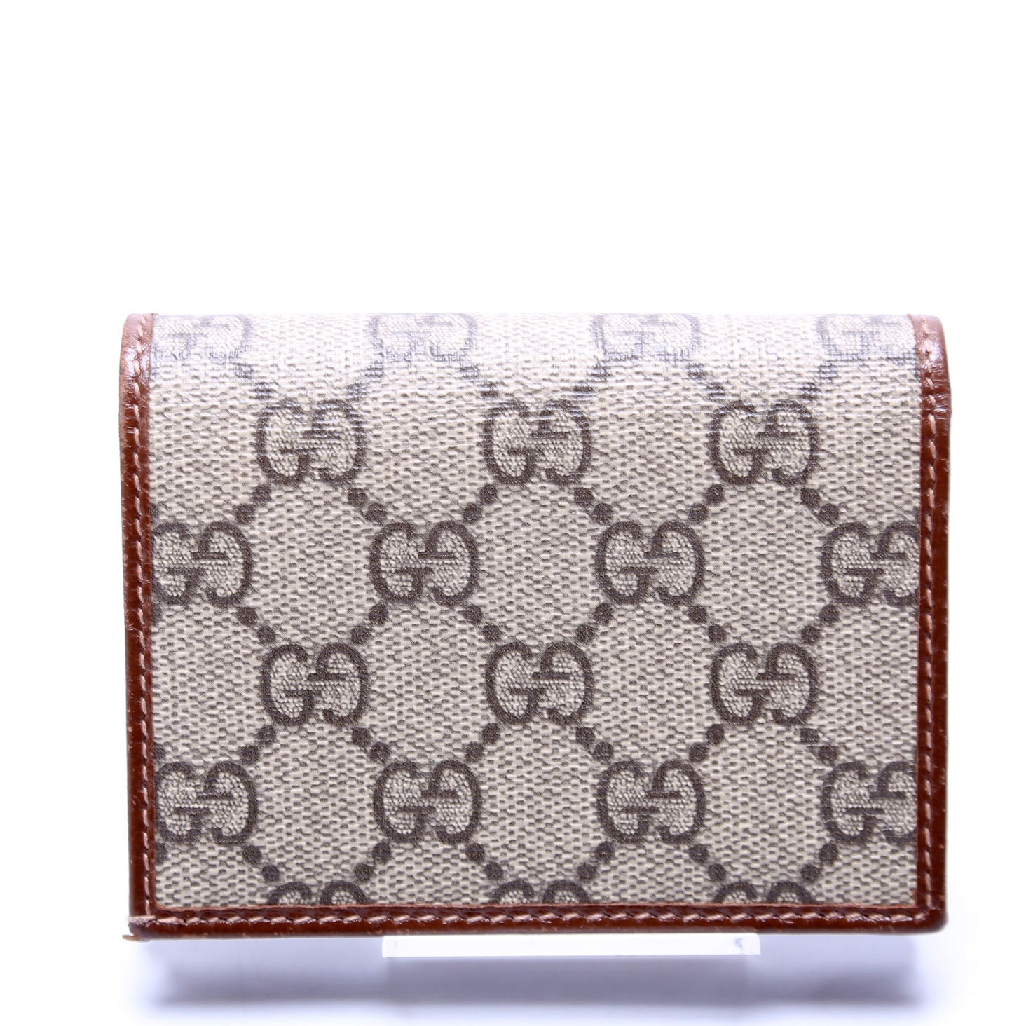 621887 Horsebit 1955 GG Supreme Card Case Brown