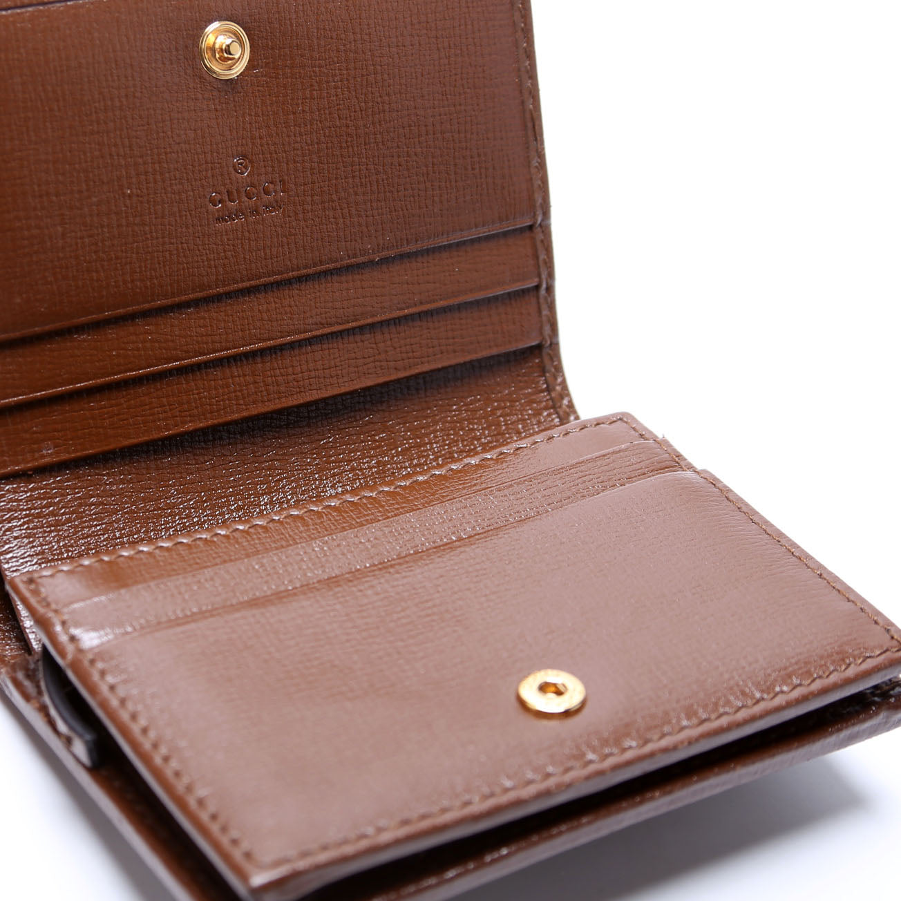 621887 Horsebit 1955 GG Supreme Card Case Brown