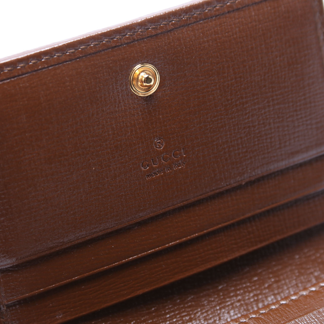 621887 Horsebit 1955 GG Supreme Card Case Brown