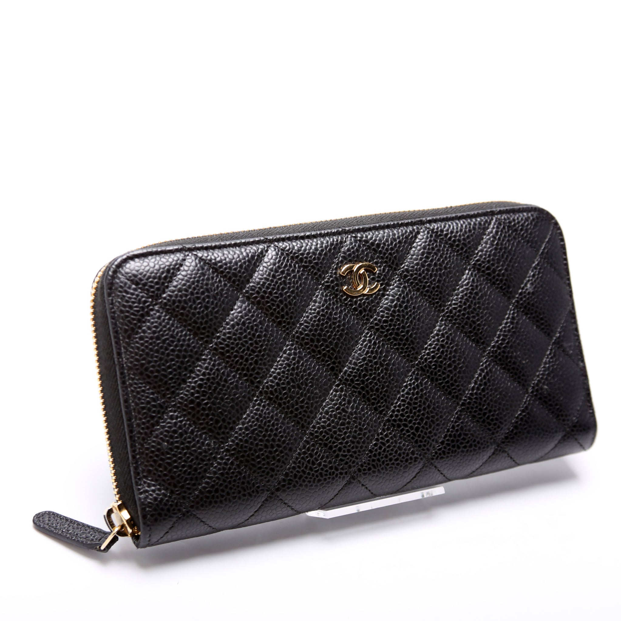 CC Long Za Wallet Caviar 28M Black