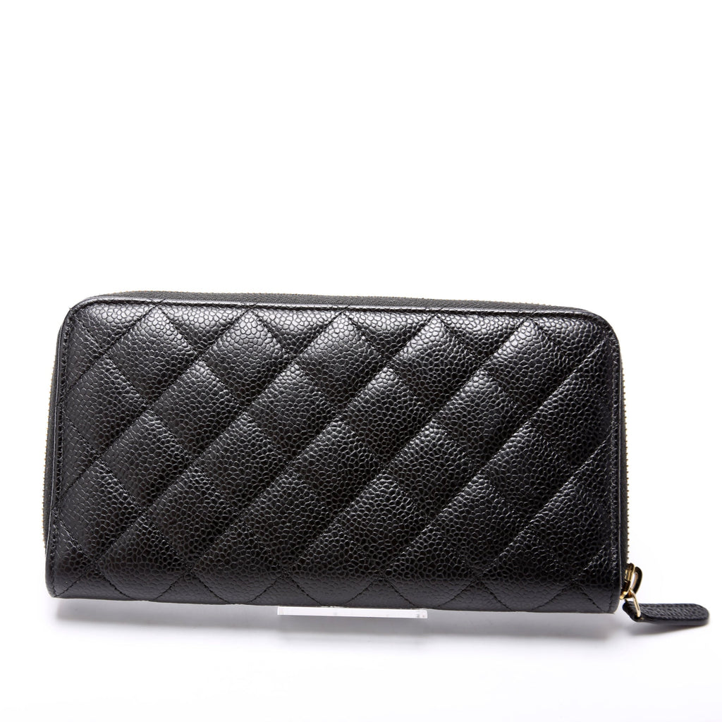 CC Long Za Wallet Caviar 28M Black