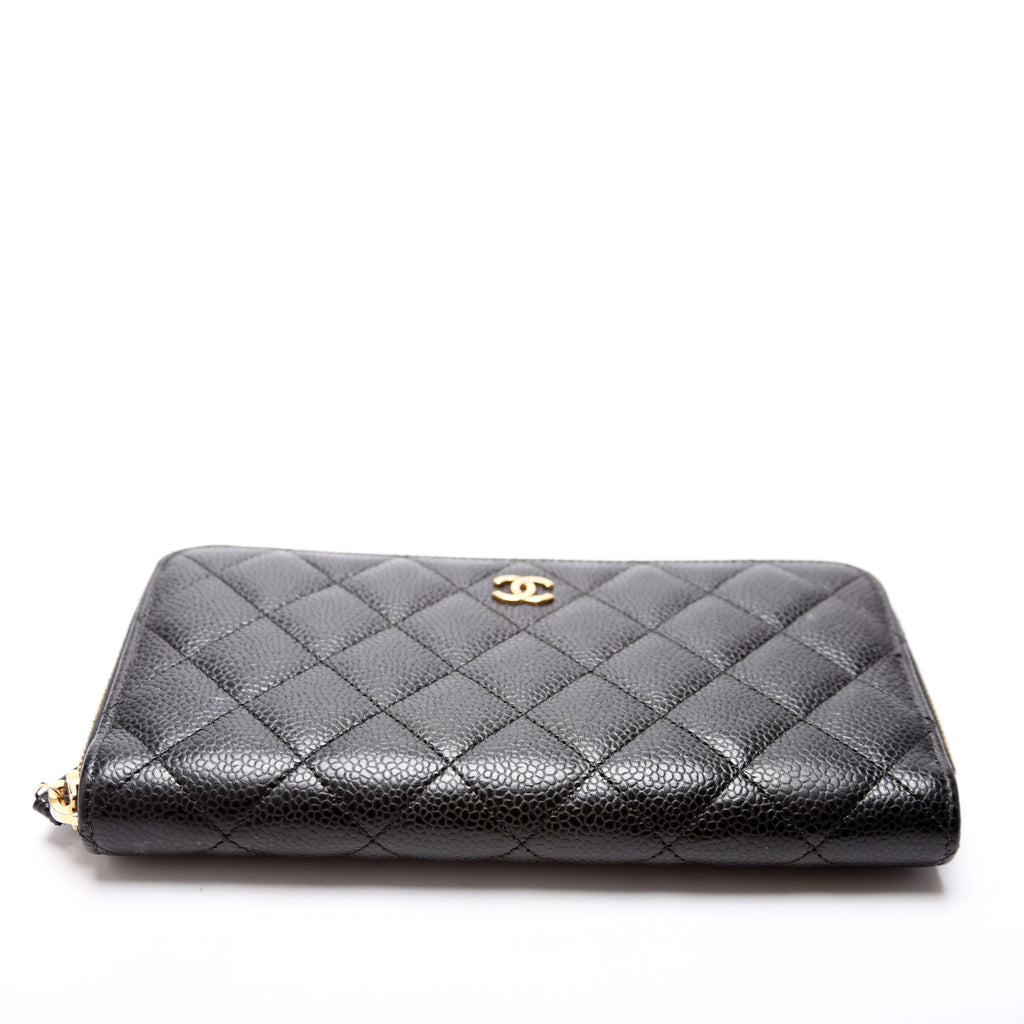 CC Long Za Wallet Caviar 28M Black