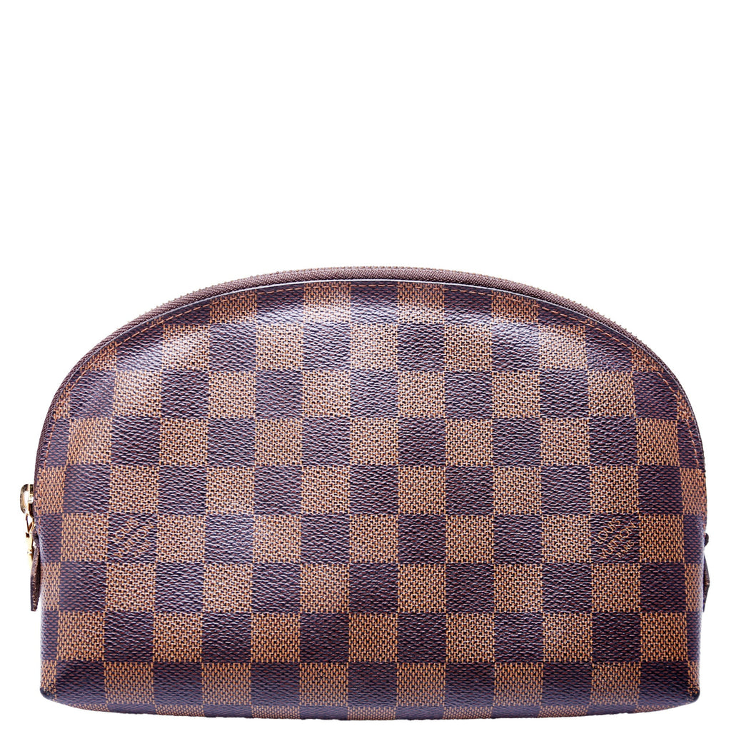 Cosmetic Pouch GM Damier Ebene Brown/Red
