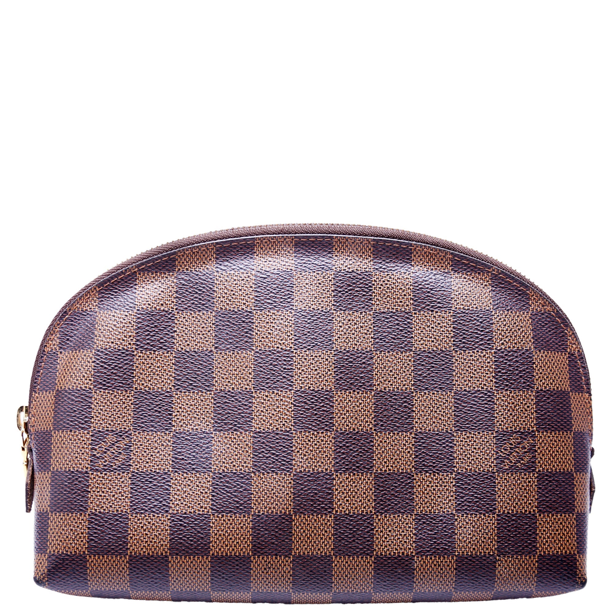 Cosmetic Pouch GM Damier Ebene Brown/Red