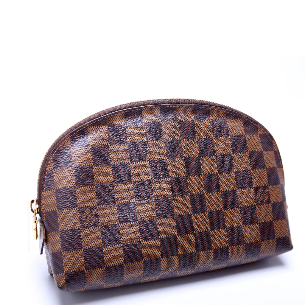 Cosmetic Pouch GM Damier Ebene Brown/Red