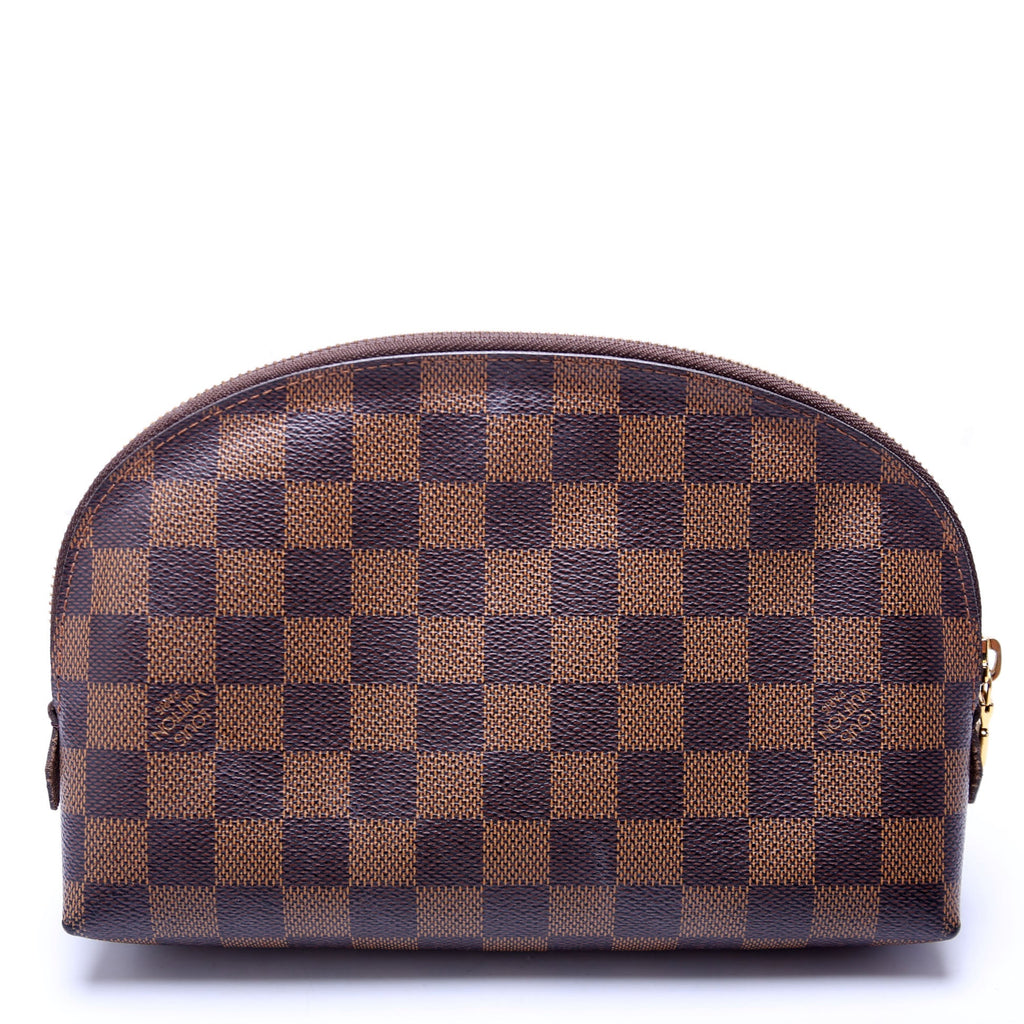 Cosmetic Pouch GM Damier Ebene Brown/Red