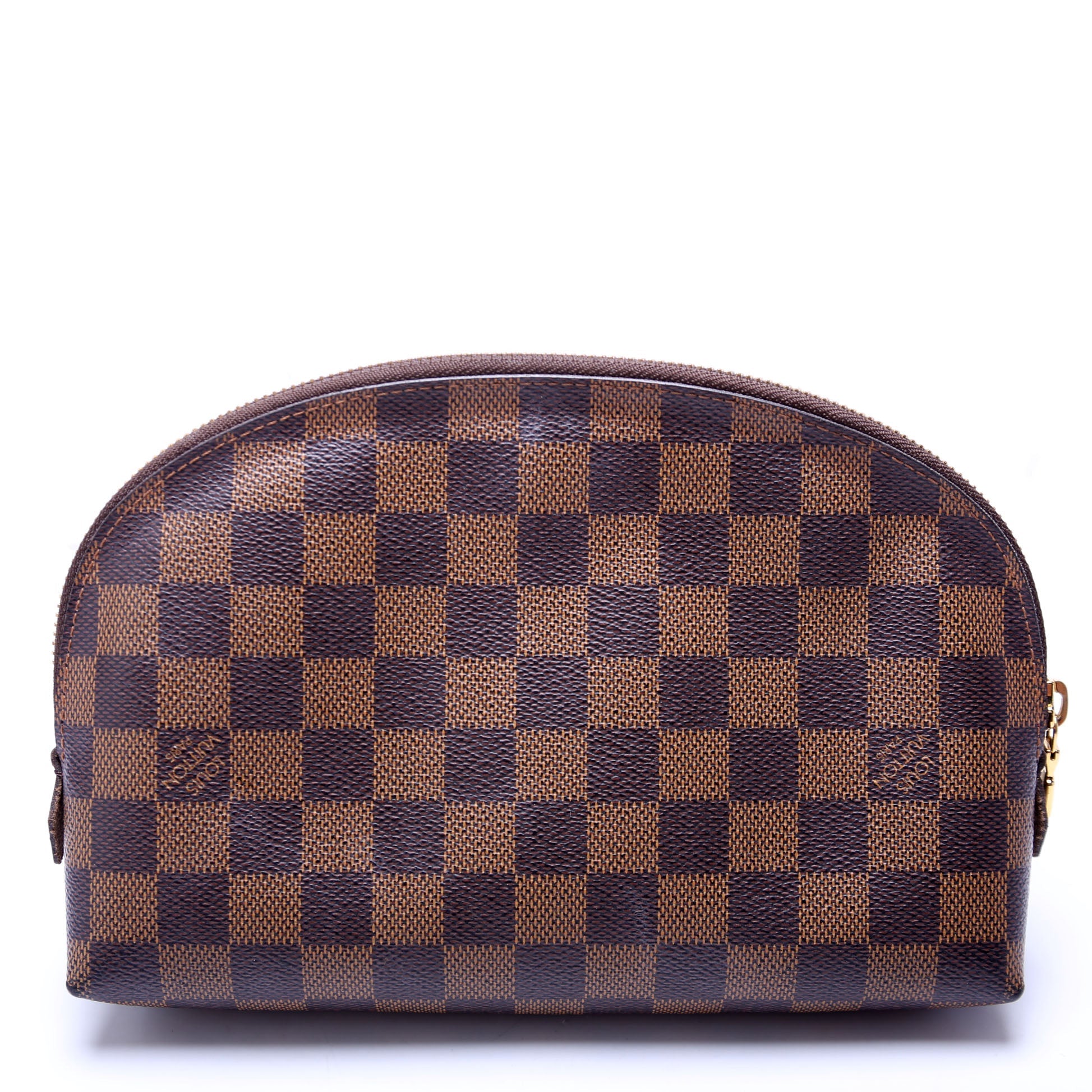 Cosmetic Pouch GM Damier Ebene Brown/Red