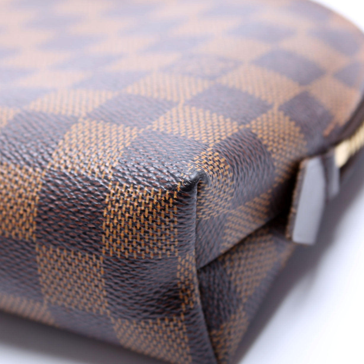 Cosmetic Pouch GM Damier Ebene Brown/Red