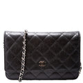WOC Classic Quilted Caviar Black