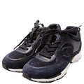Tweed/Suede CC Trainers Size 38 Navy