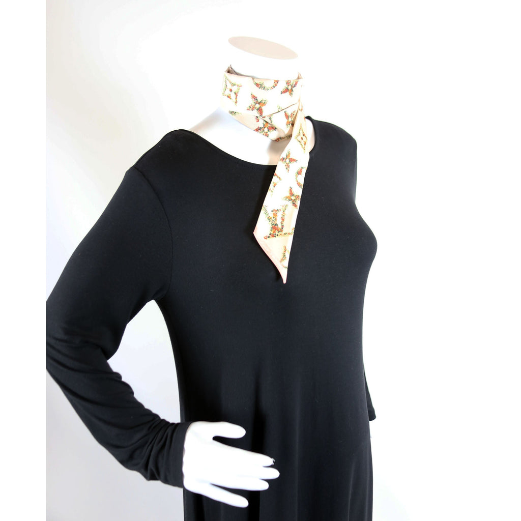 Monogram Flowers BB Silk Bandeau Scarf Pink