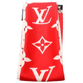 Rodeo Monogram Silk Bandeau Scarf Red