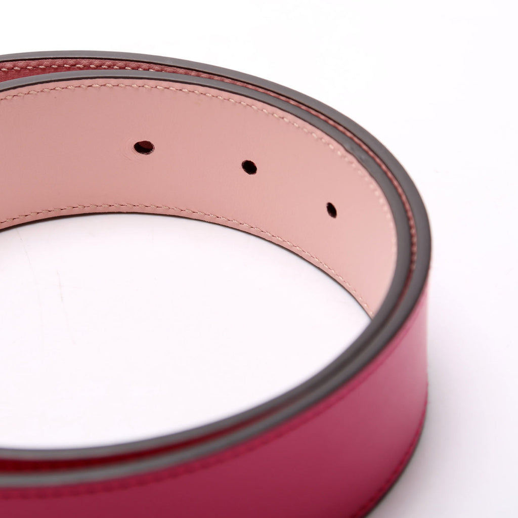 Gucci 659416 GG Marmont Reversible Leather Belt Size 75/30 Pink