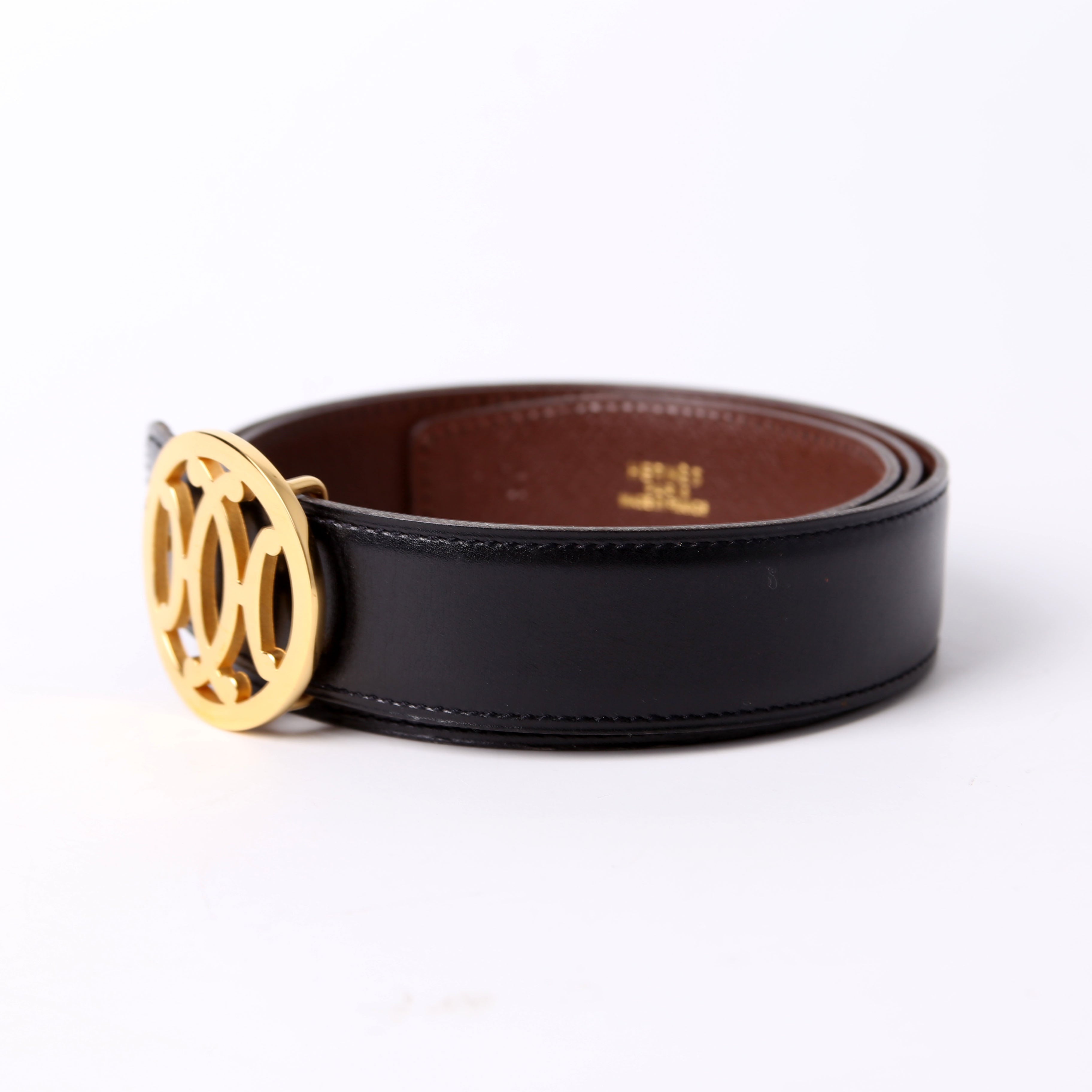 Double H Reversible Leather Belt Size 90 Black/Brown