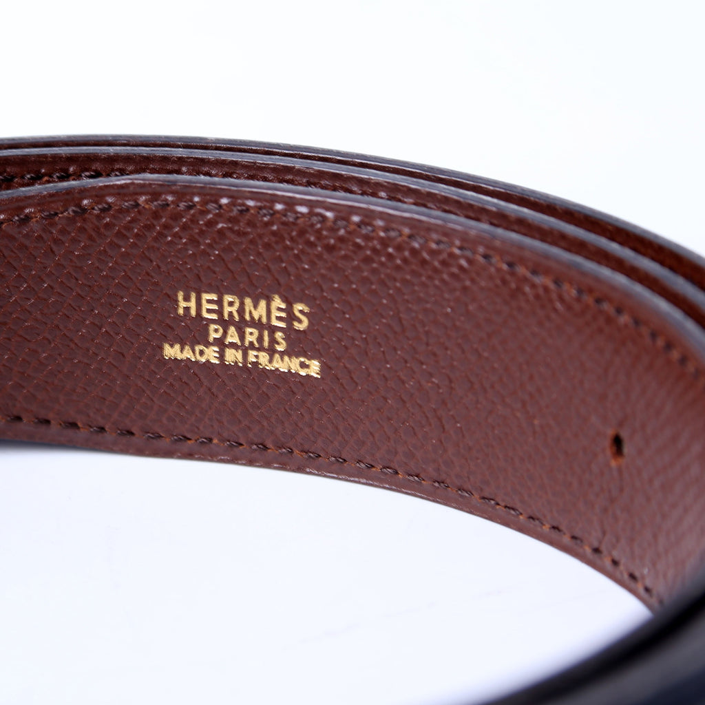 Double H Reversible Leather Belt Size 90 Black/Brown