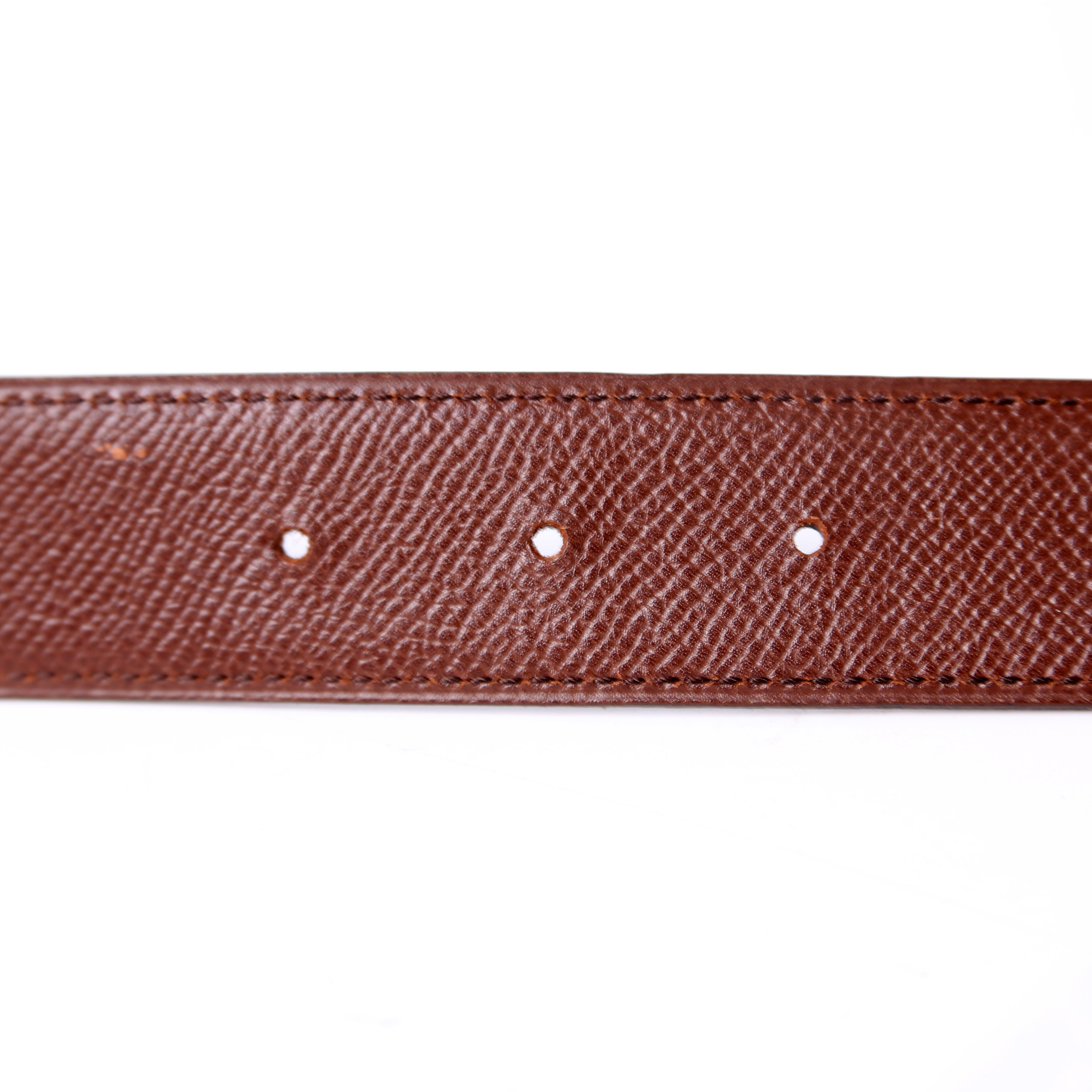 Double H Reversible Leather Belt Size 90 Black/Brown