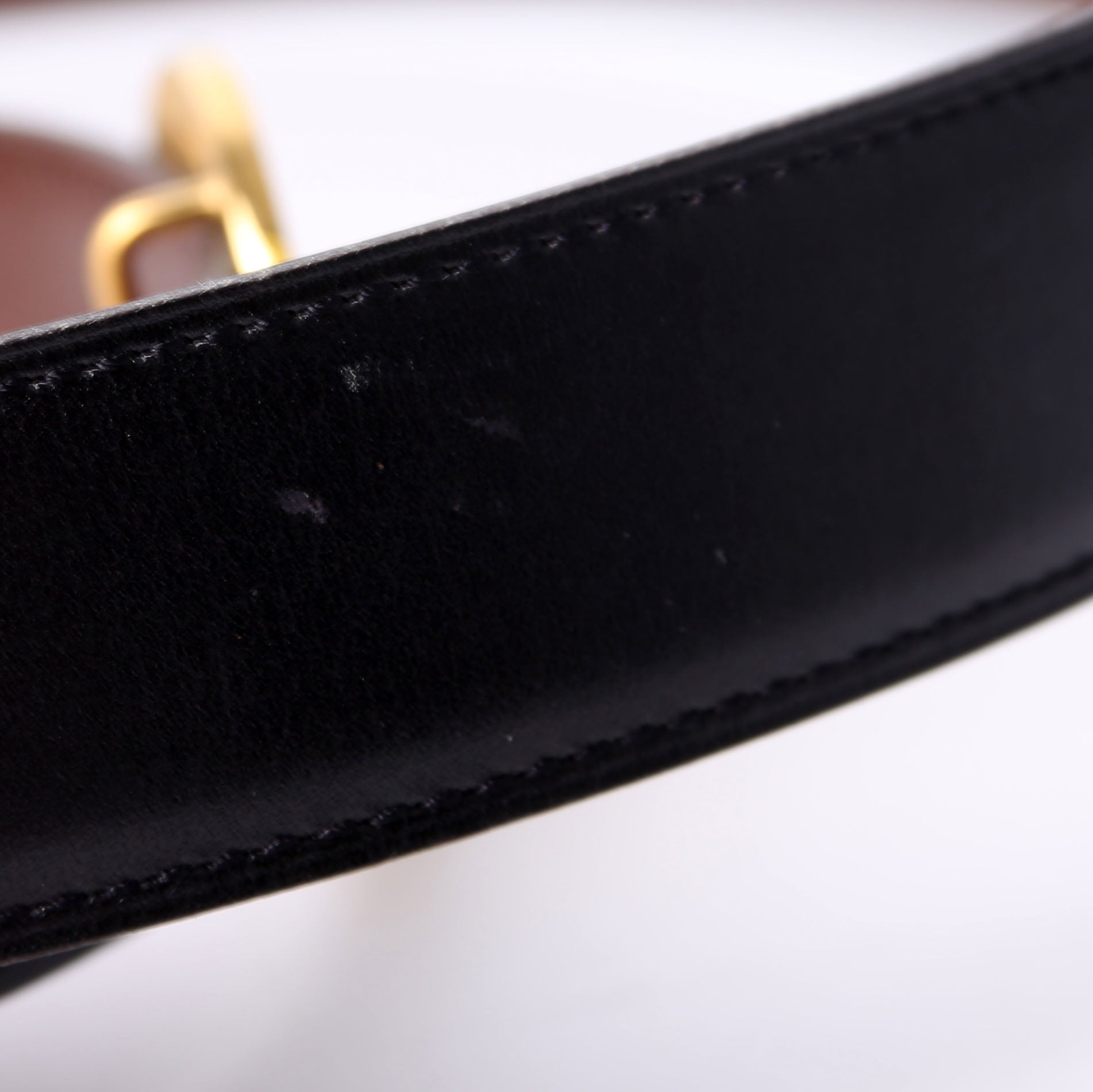 Double H Reversible Leather Belt Size 90 Black/Brown