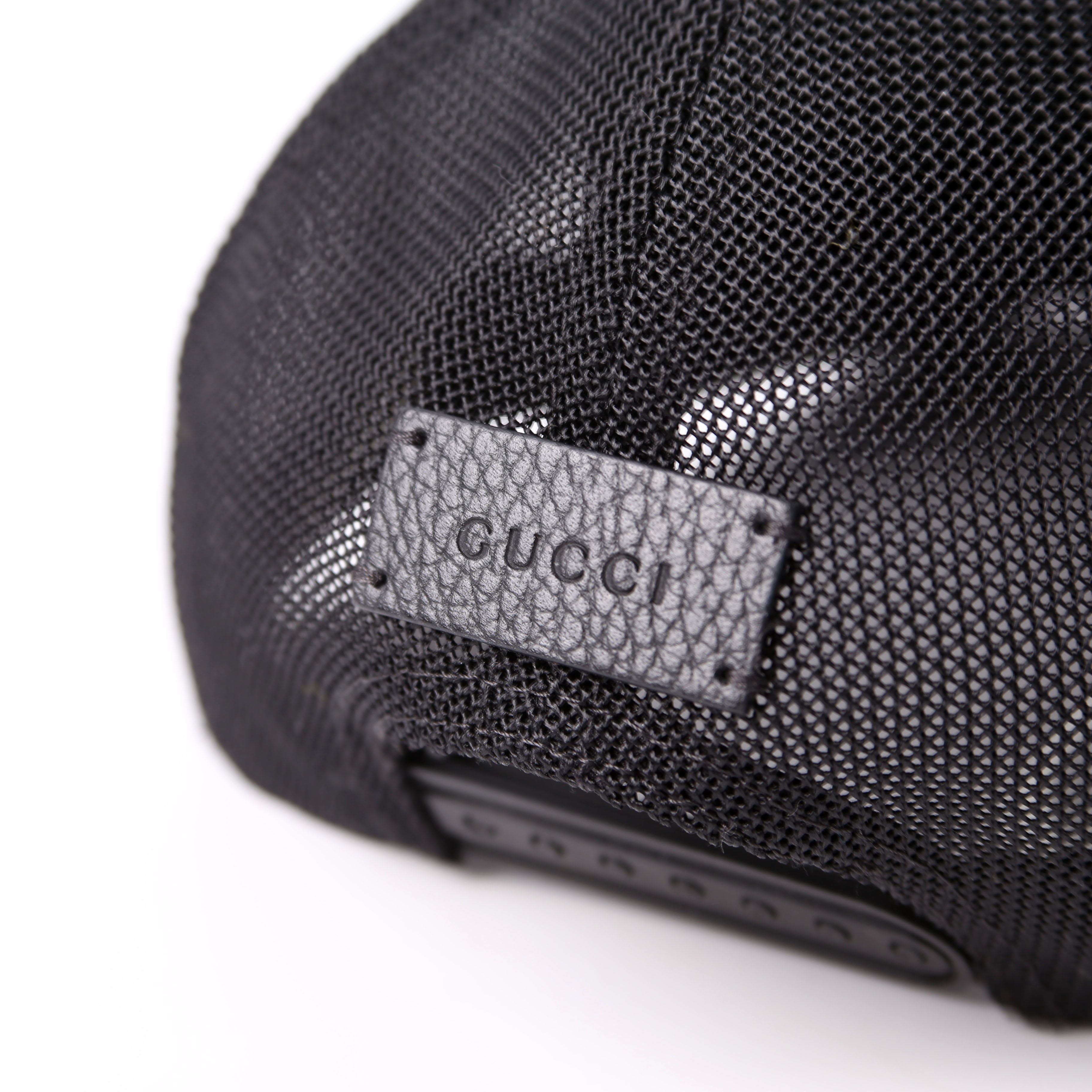 510950 GG Nylon Baseball Cap Size Medium Black