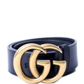 Gucci 400593 Marmont GG Leather Belt Size 75/30 Black