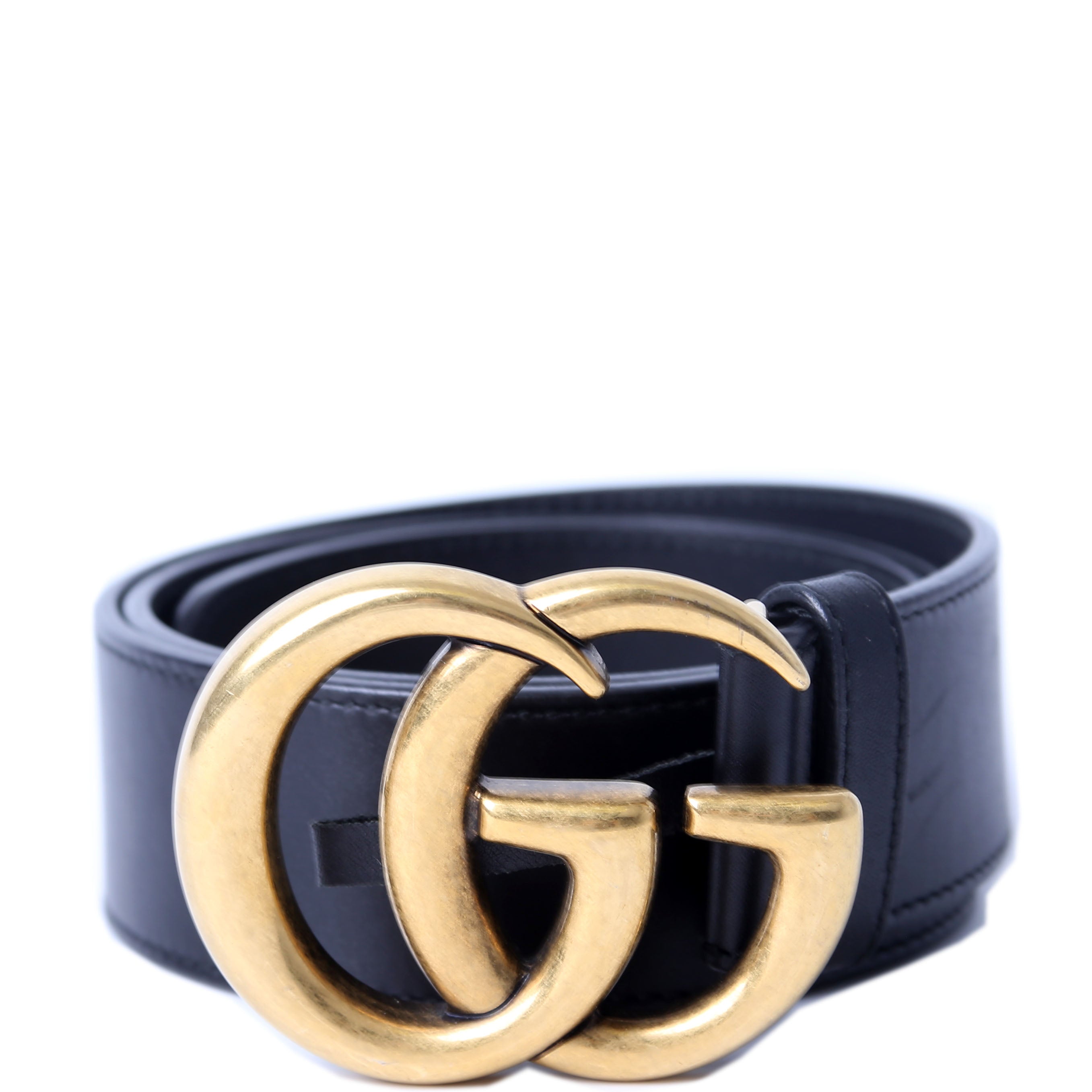 Gucci 400593 Marmont GG Leather Belt Size 75/30 Black