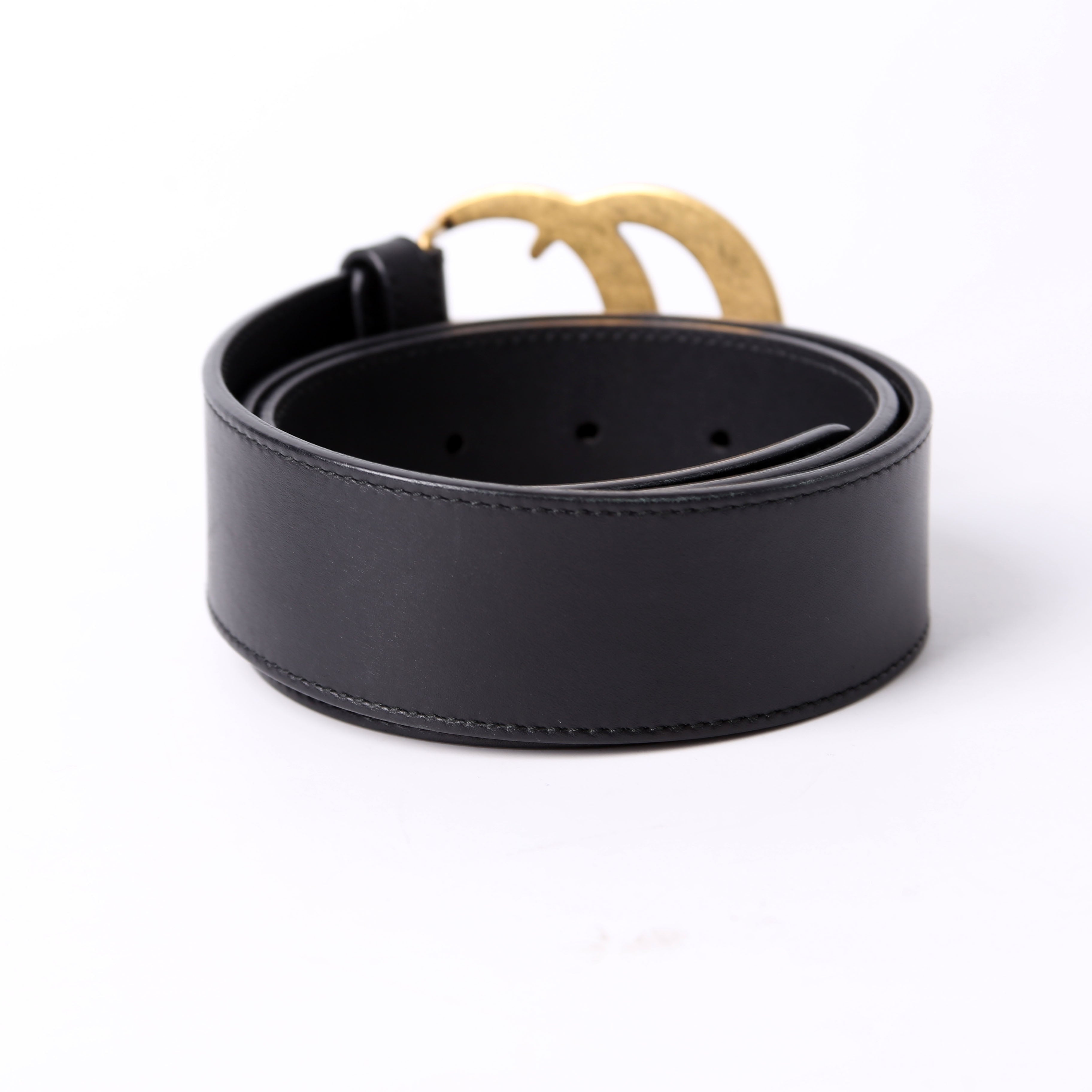 Gucci 400593 Marmont GG Leather Belt Size 75/30 Black