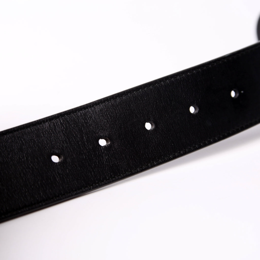 Gucci 400593 Marmont GG Leather Belt Size 75/30 Black