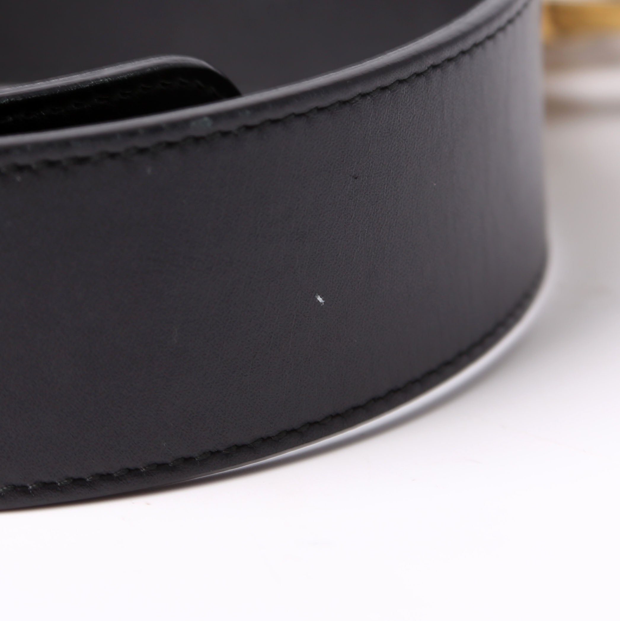 Gucci 400593 Marmont GG Leather Belt Size 75/30 Black
