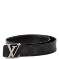 LV Initiales 40MM Reversible Leather/Monogram Eclipse Belt Size 85/34