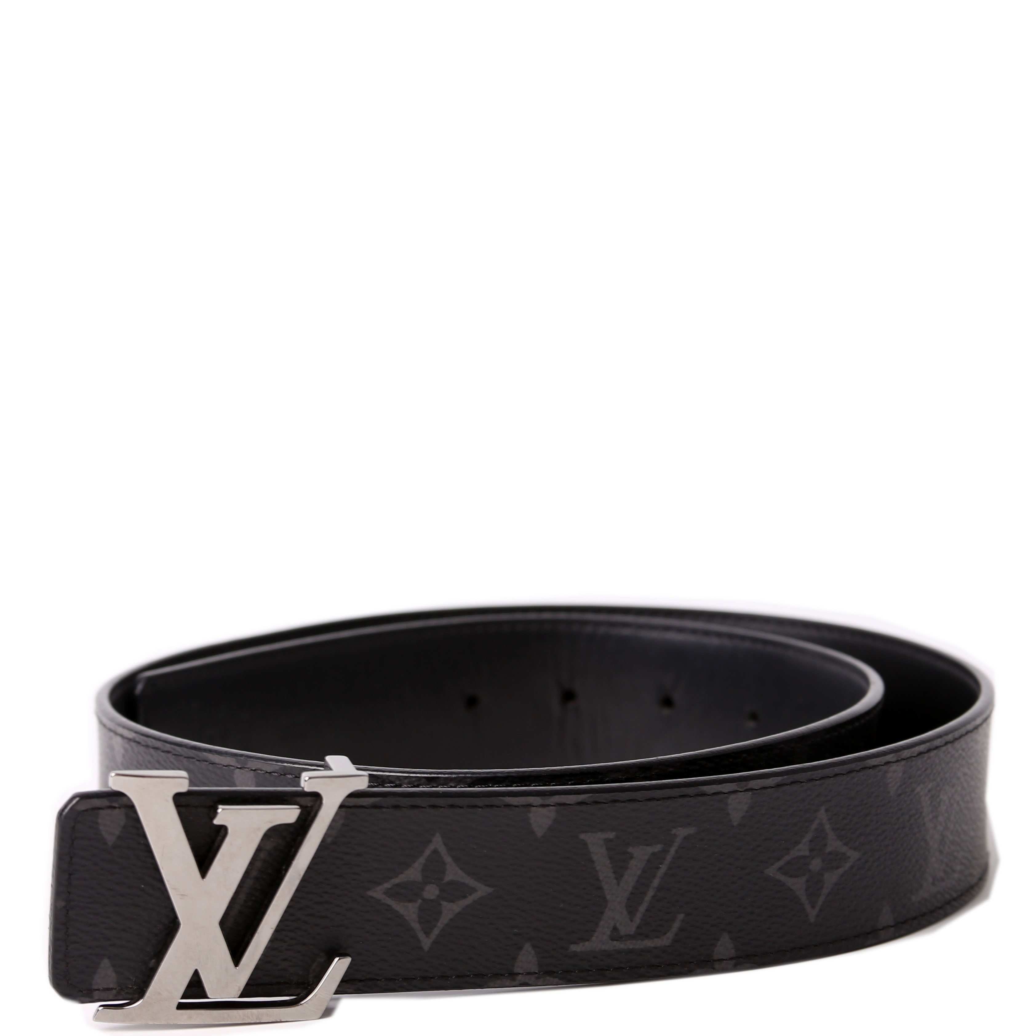 LV Initiales 40MM Reversible Leather/Monogram Eclipse Belt Size 85/34
