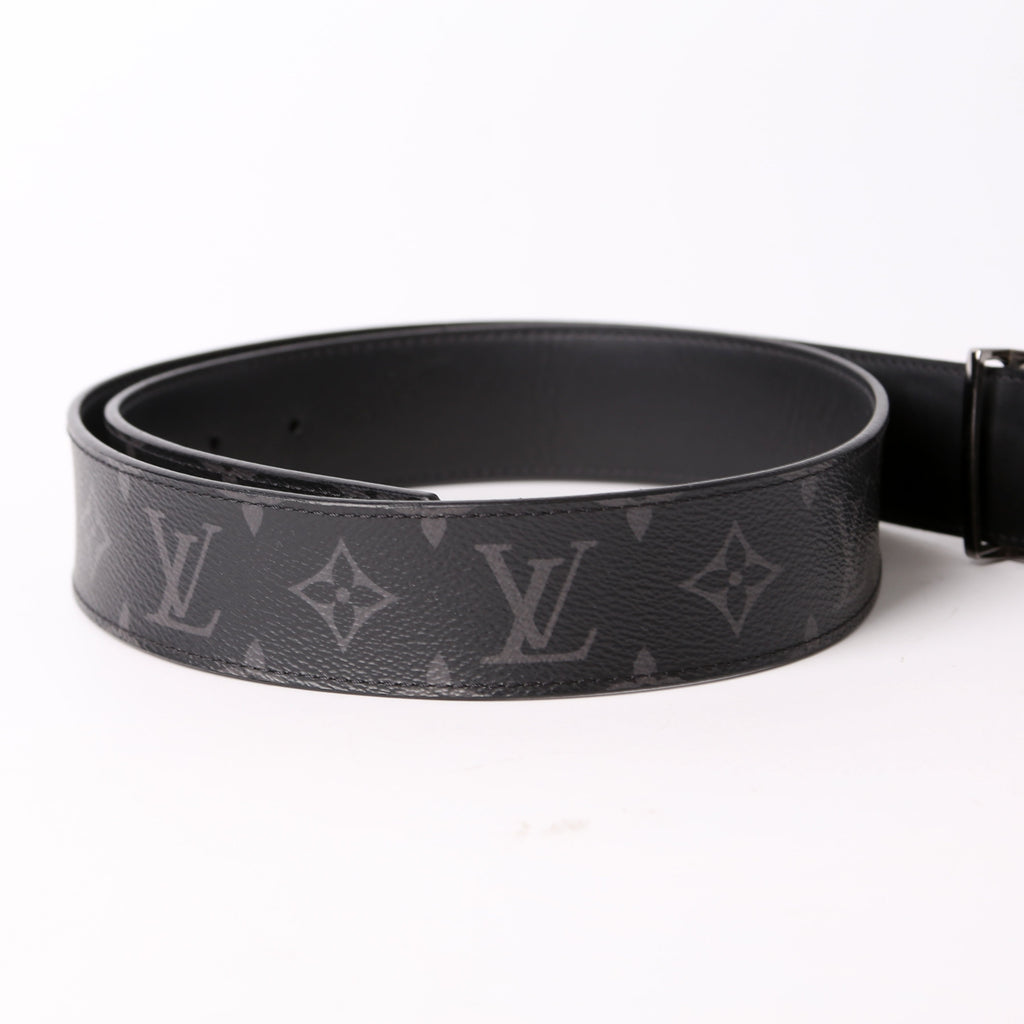 LV Initiales 40MM Reversible Leather/Monogram Eclipse Belt Size 85/34