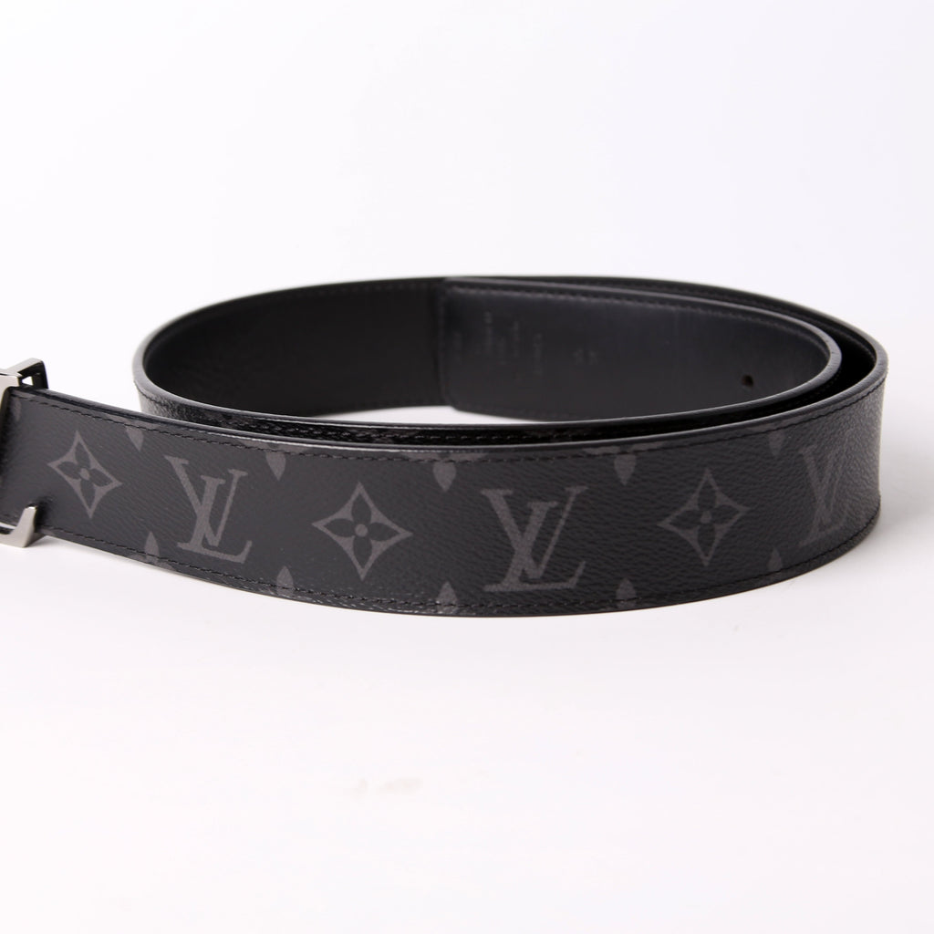 LV Initiales 40MM Reversible Leather/Monogram Eclipse Belt Size 85/34