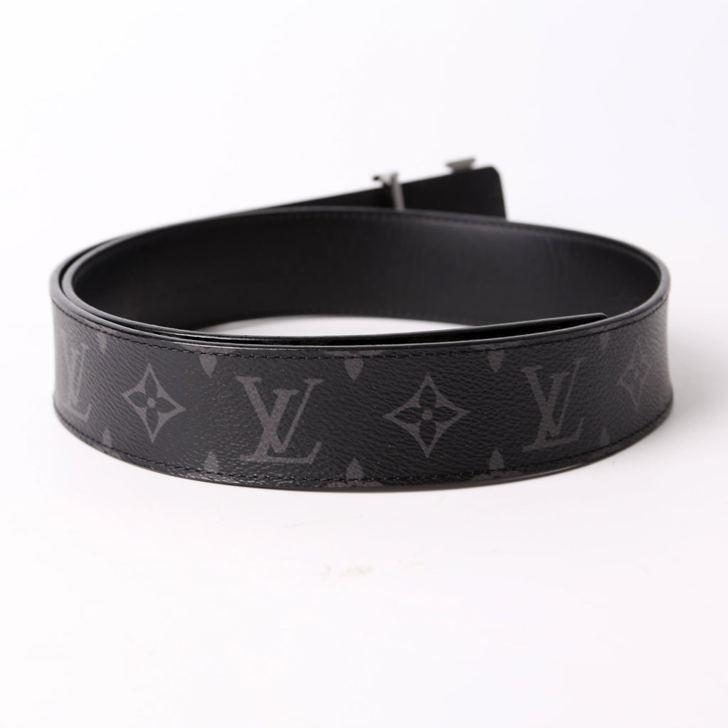 LV Initiales 40MM Reversible Leather/Monogram Eclipse Belt Size 85/34