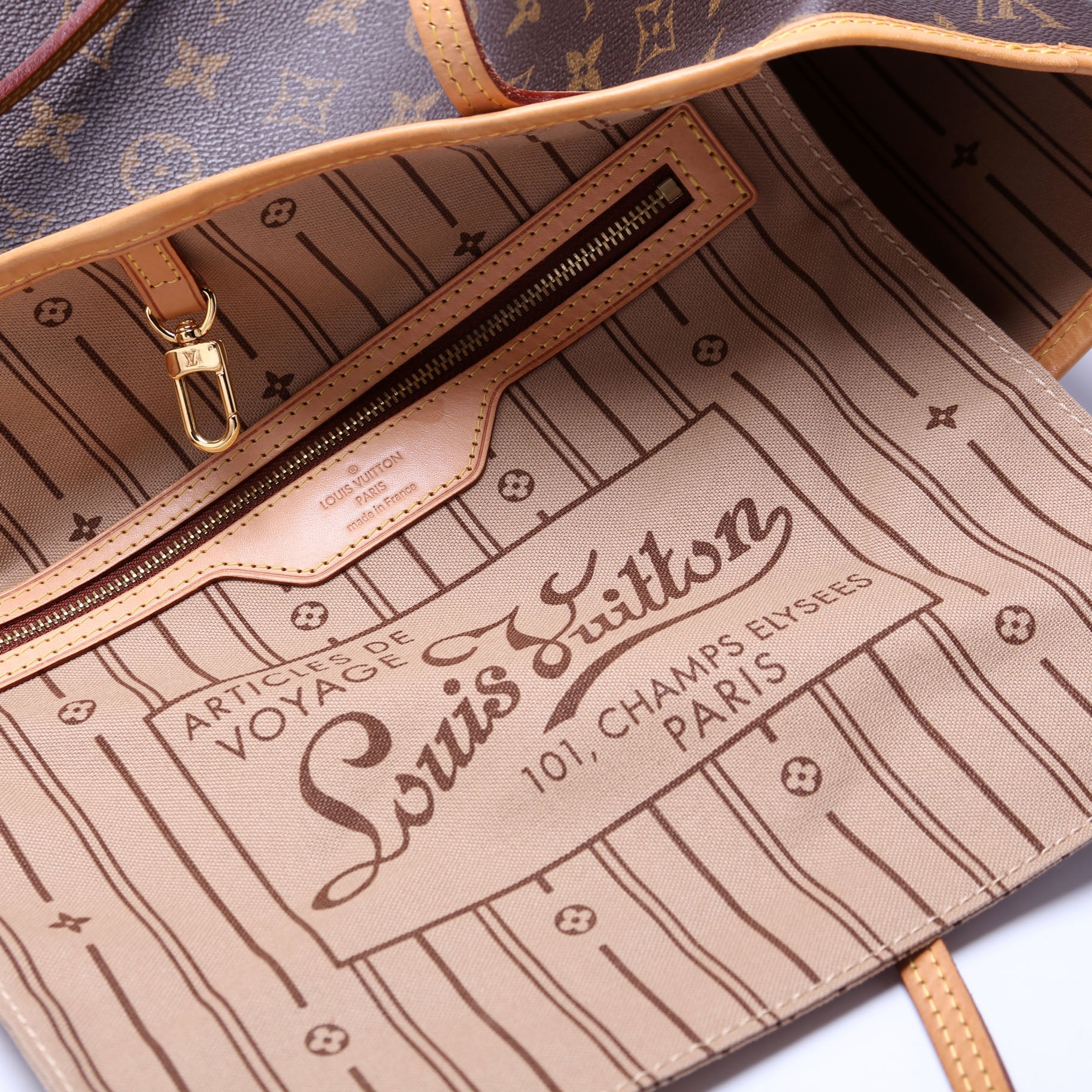 Neverfull MM Monogram Brown/Baige