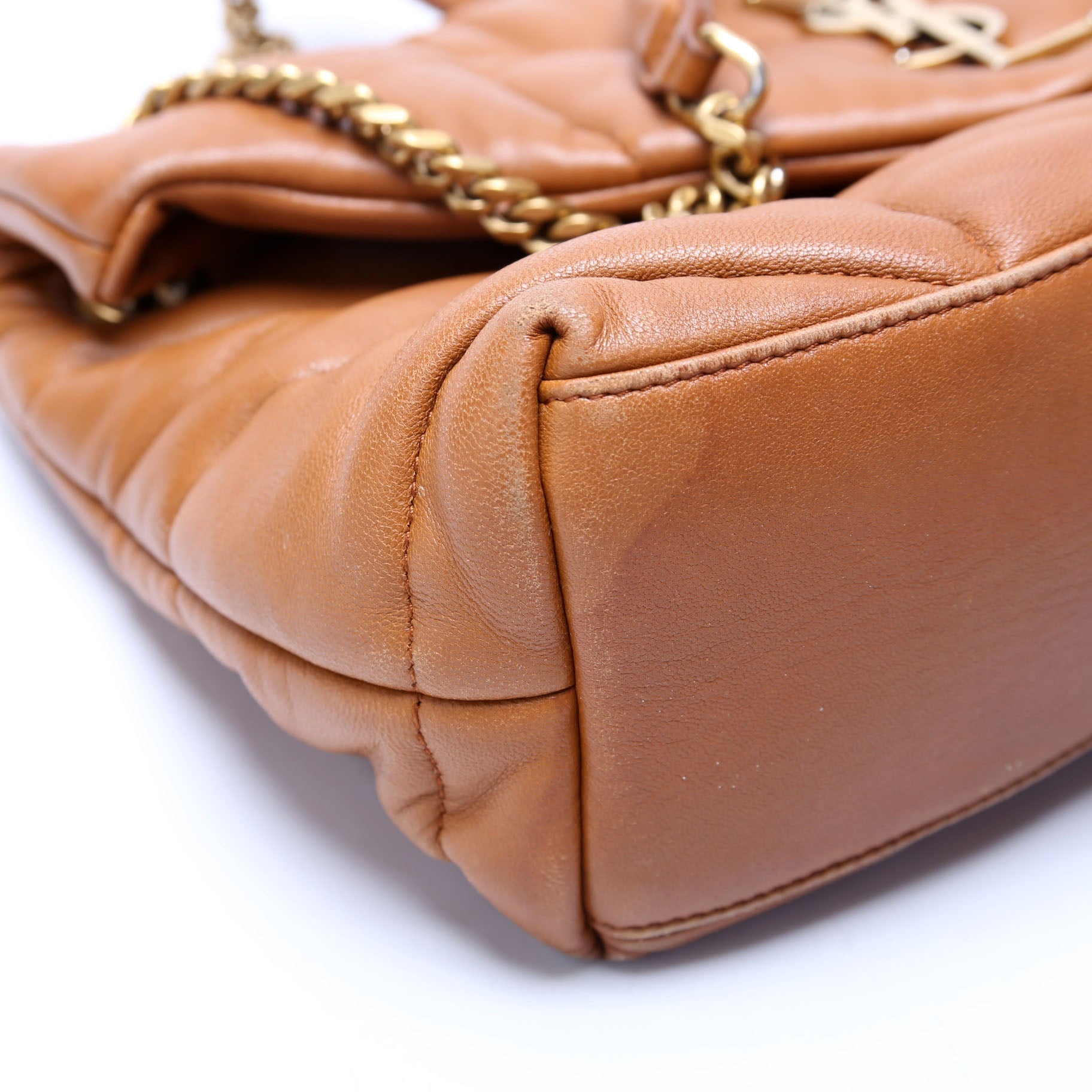 Puffer Quilted Small Lambskin 577476 Brown