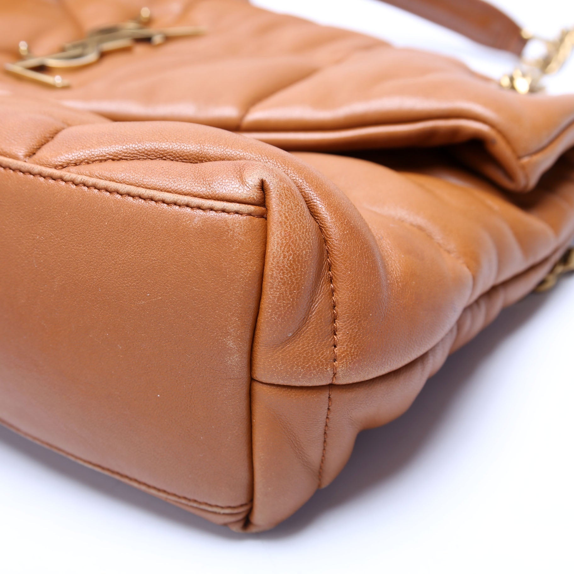 Puffer Quilted Small Lambskin 577476 Brown