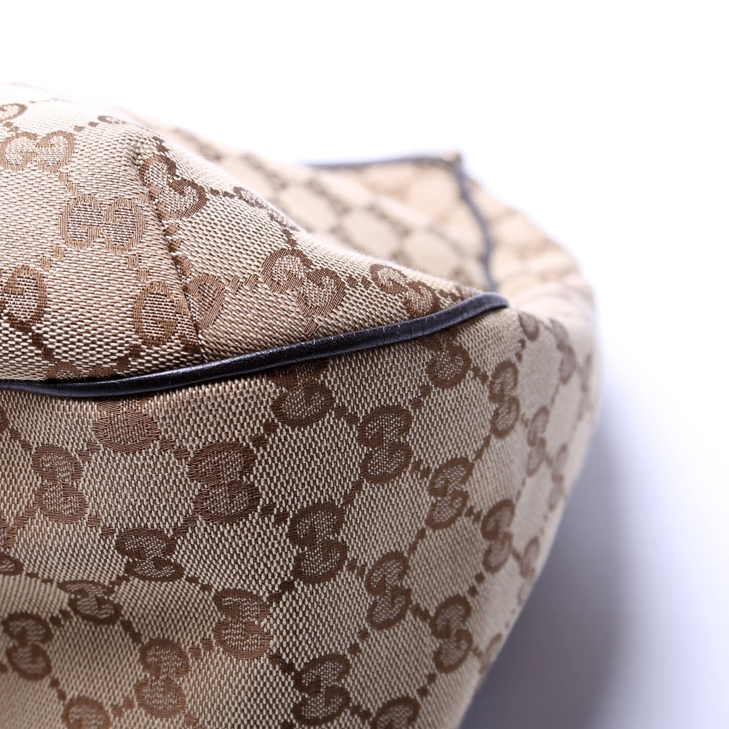 233604 GG Canvas New Ladies Web Large Hobo