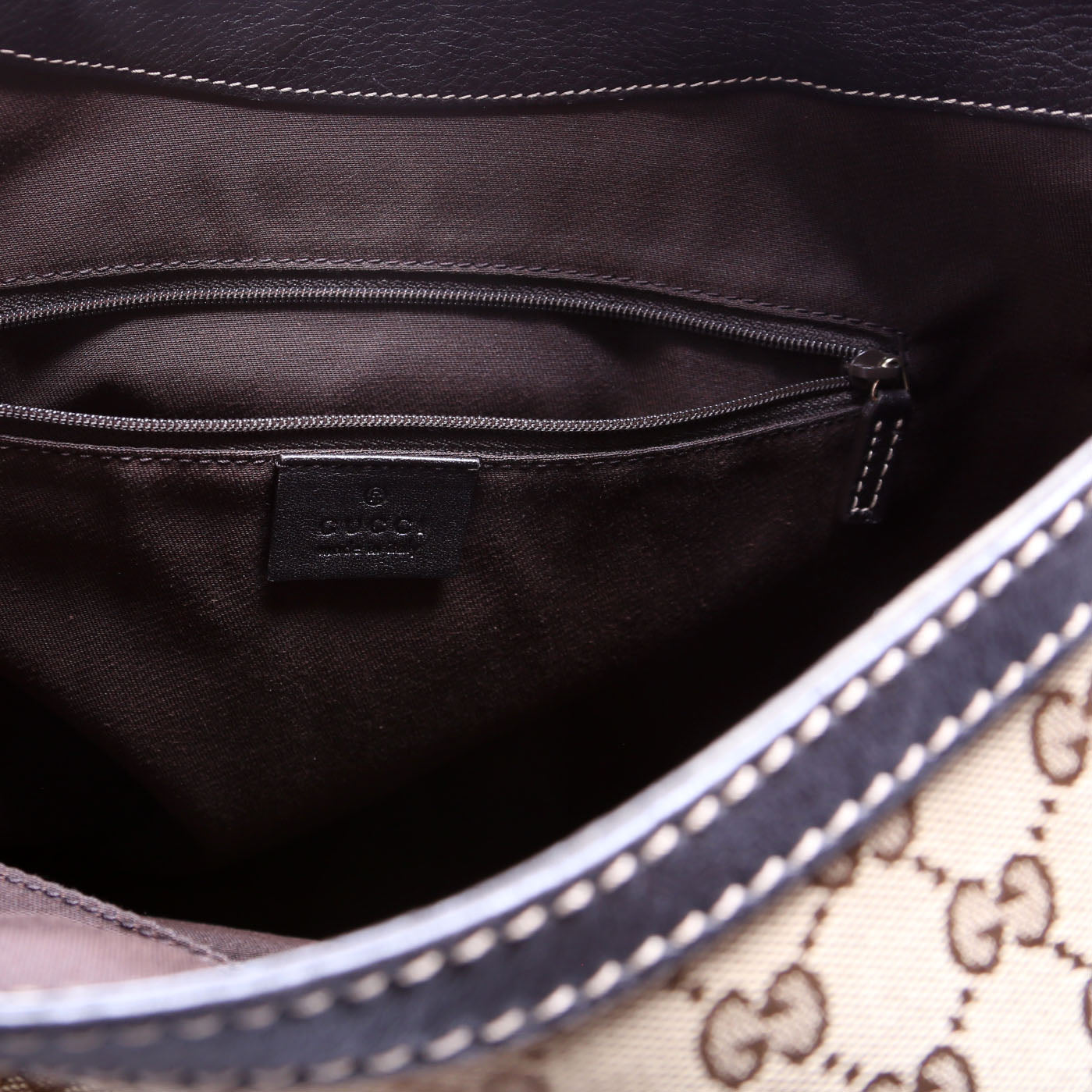 233604 GG Canvas New Ladies Web Large Hobo