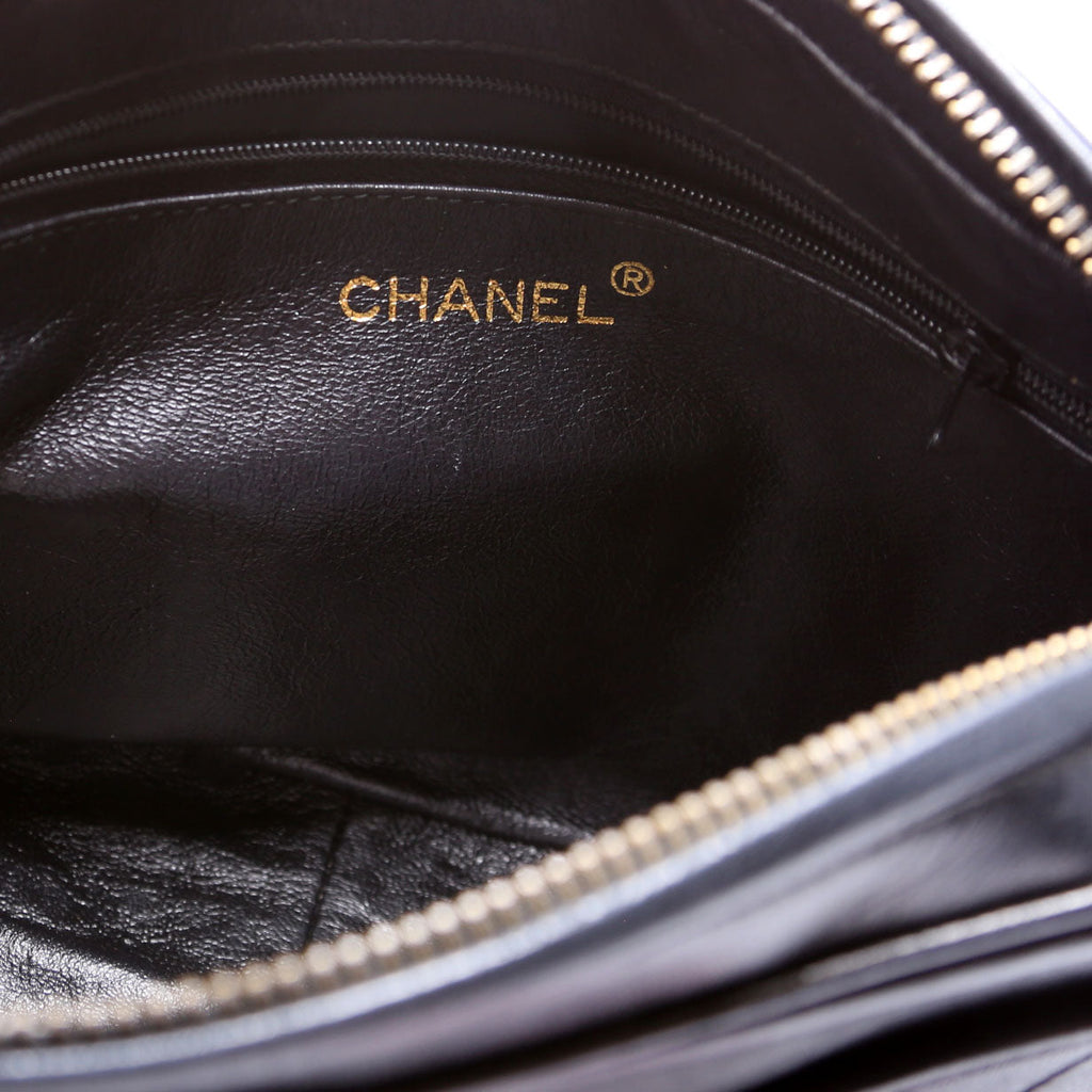CC Front Pocket Tassel Camera Bag Vintage Black/Gold