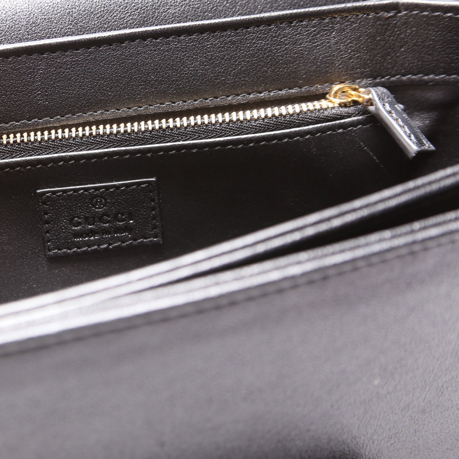 602204 Horsebit 1955 Shearling Leather Shoulder Bag Black