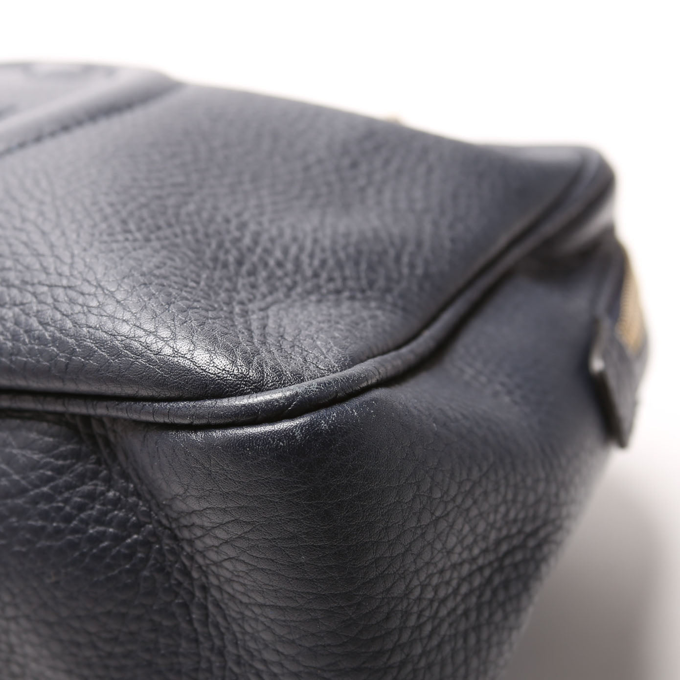 Gucci 308983 Soho Chain Shoulder Bag Navy