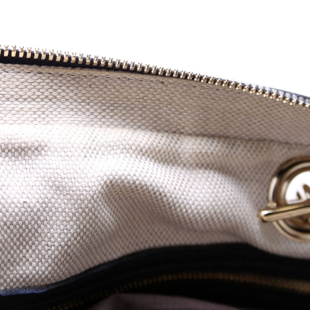 Gucci 308983 Soho Chain Shoulder Bag Navy