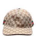 200035 GG Canvas Web Hat Size XL Brown